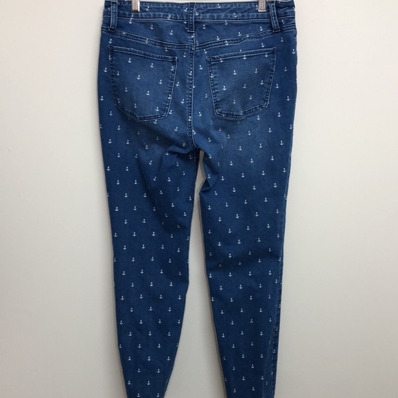 TALBOTS Flawless Slim Ankle Anchor Blue Jeans 6 Long - Picture 7 of 10